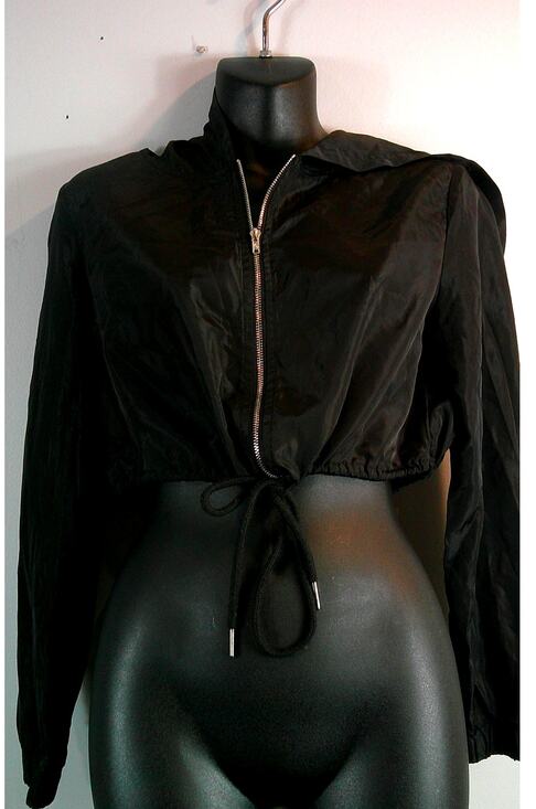 SHEIN Jackets & Blazers - Shein Small Women's Cropped Hooded Windbreaker Jacket Zip up